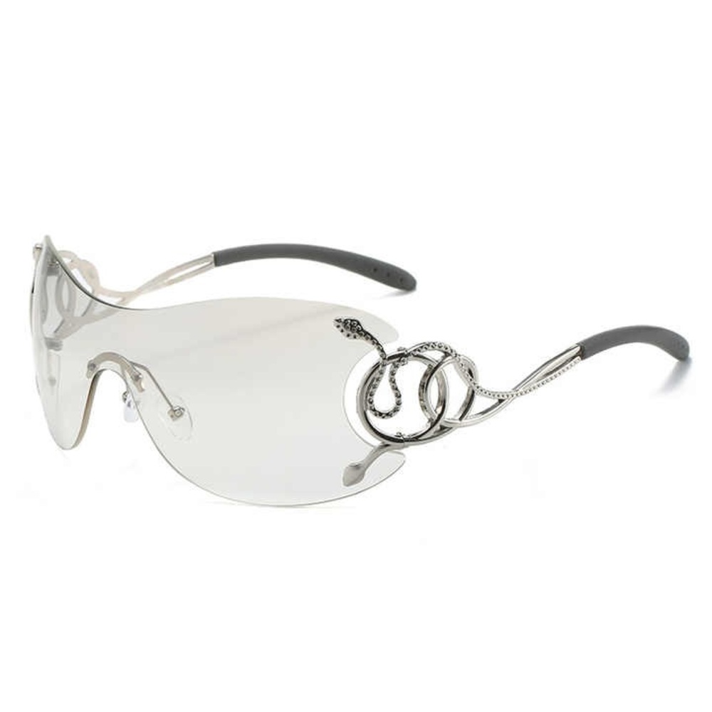 Y2K Clear Shield Sunglasses